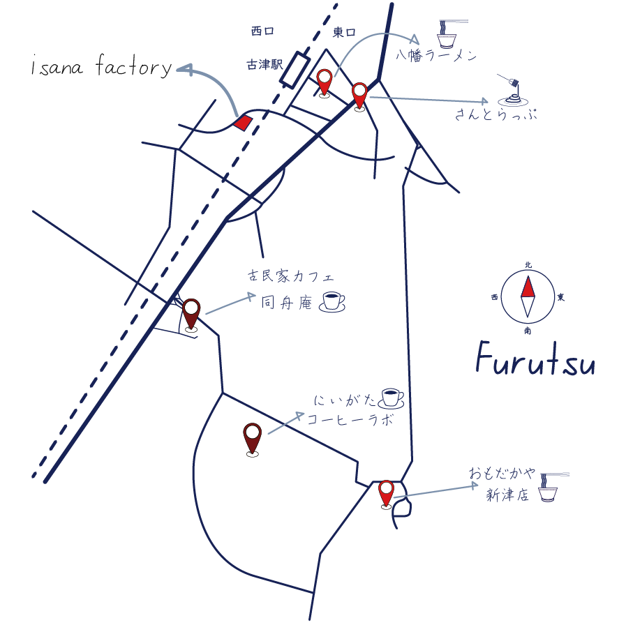 古津駅map